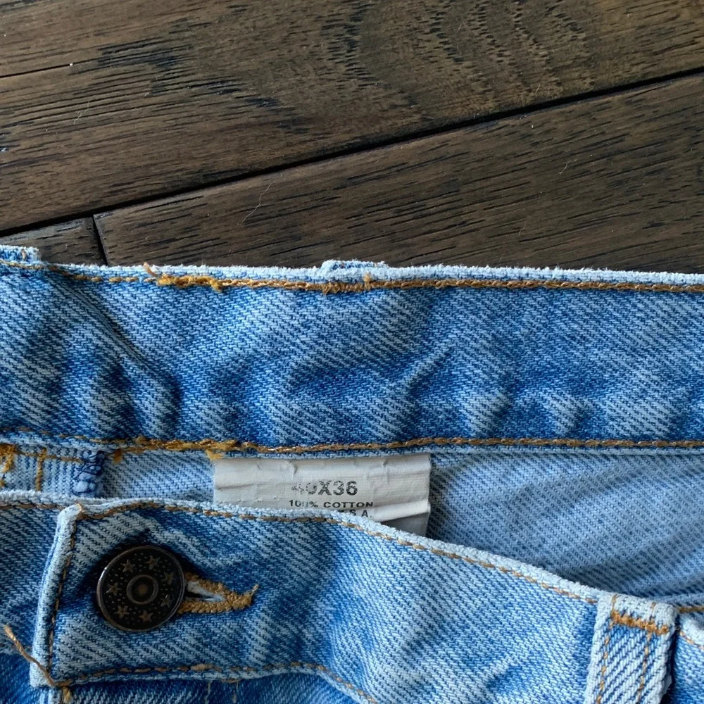 All American Clothing Classic Light Blue Relaxed Fit Jeans.Made in USA. SZ:39x32